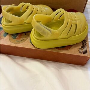 Mini Melissa Kids Bright Yellow Sandals